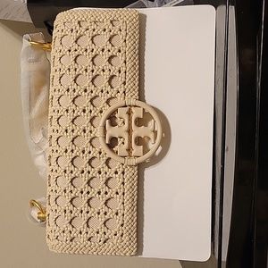 Tory Burch weave basket shoulder bag